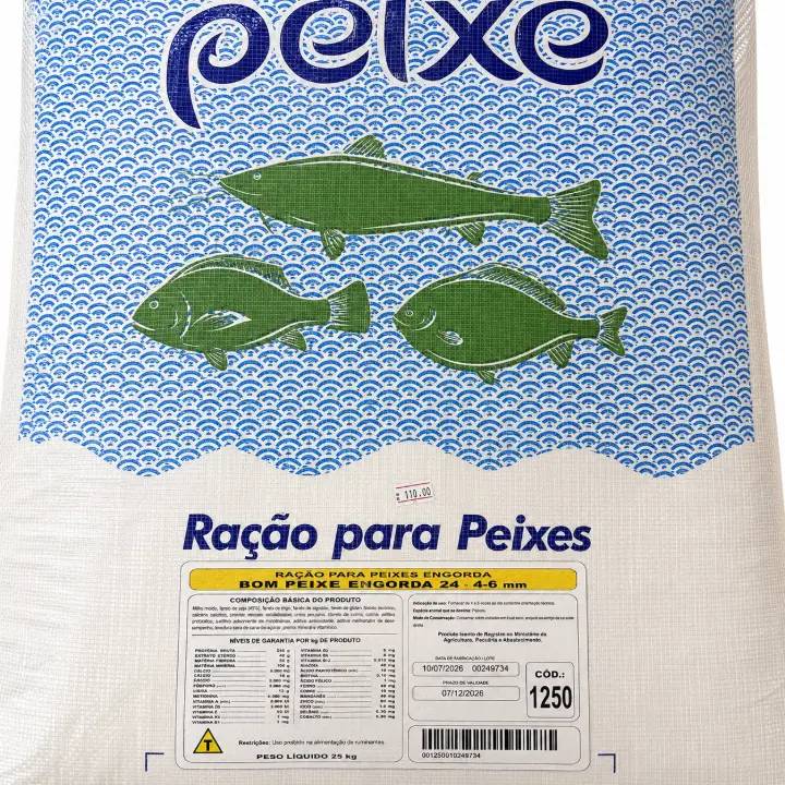 Produto Ração para Peixes Engorda Bom Peixe 24 (4-6 mm)