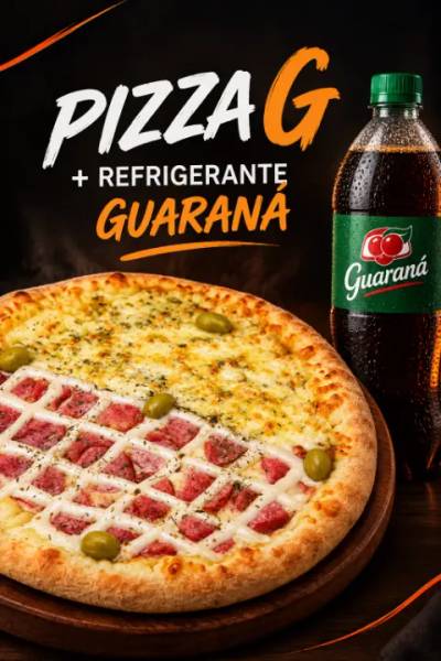 Produto Pizza Grande + Guaraná 1 Litro