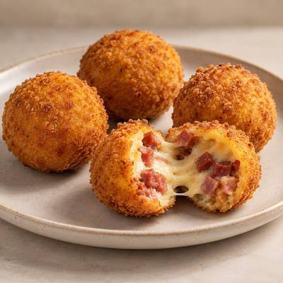 Produto Kit 4 Bolinhas de Calabresa com Queijo