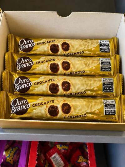 Produto Wafer Ouro Branco Crocante e Cremoso 25g
