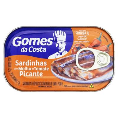Produto Sardinha com Molho de Tomate Picante da Gomes da Costa