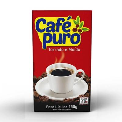 Produto Café Puro Torrado e Moído 250g