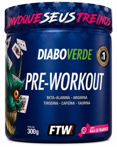 Produto Diabo Verde Pré-Workout (Bala de Framboesa)
