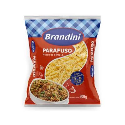 Produto Macarrão Parafuso Massa de Sêmola Brandini de 500g