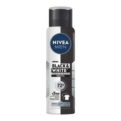 Produto Desodorante Antitranspirante Aerossol Nivea Men Invisible Black & White