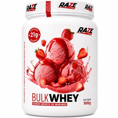 Produto Bulk Whey (Sorvete de Morango)