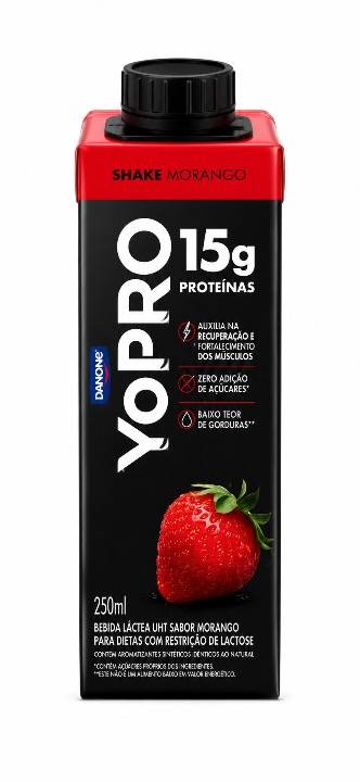 Produto Yopro Shake (Morango) ( doce de leite  ) frutas vermelhas)