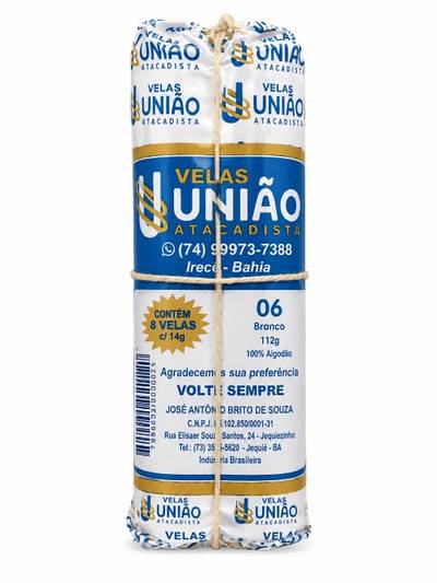 Produto Velas União (8 unidades)