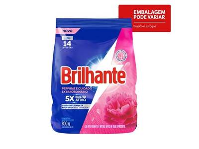 Produto Lava-Roupas Brilhante 800g