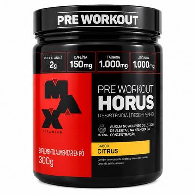 Produto Pré-Workout Horus (Citrus)