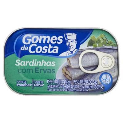 Produto Sardinhas com Ervas da Gomes da Costa