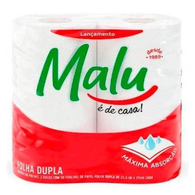 Produto Papel Toalha Folha Dupla Malu