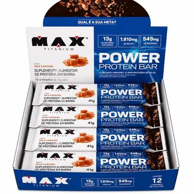 Produto Power Protein Bar Max Titanium (Milk Caramel)