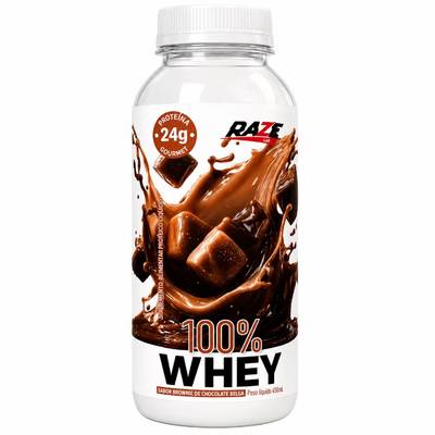 Produto Dose 100% Whey Drink (Brownie de Chocolate Belga) morango, leitinho, doce de leite, café cremoso