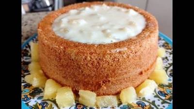Produto Bolo Piscina Abacaxi com Coco