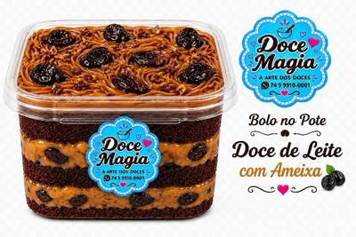 Produto Bolo no Pote Doce de Leite com Ameixa